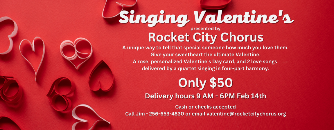 Book your Singing Valentine now !